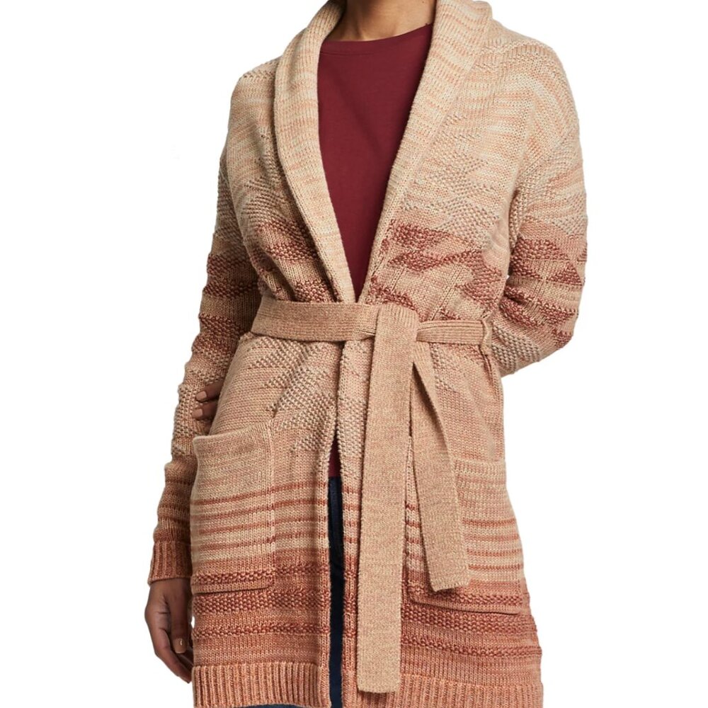 Pendleton Women's Monterey Belted Cotton Cardigan, Size XL